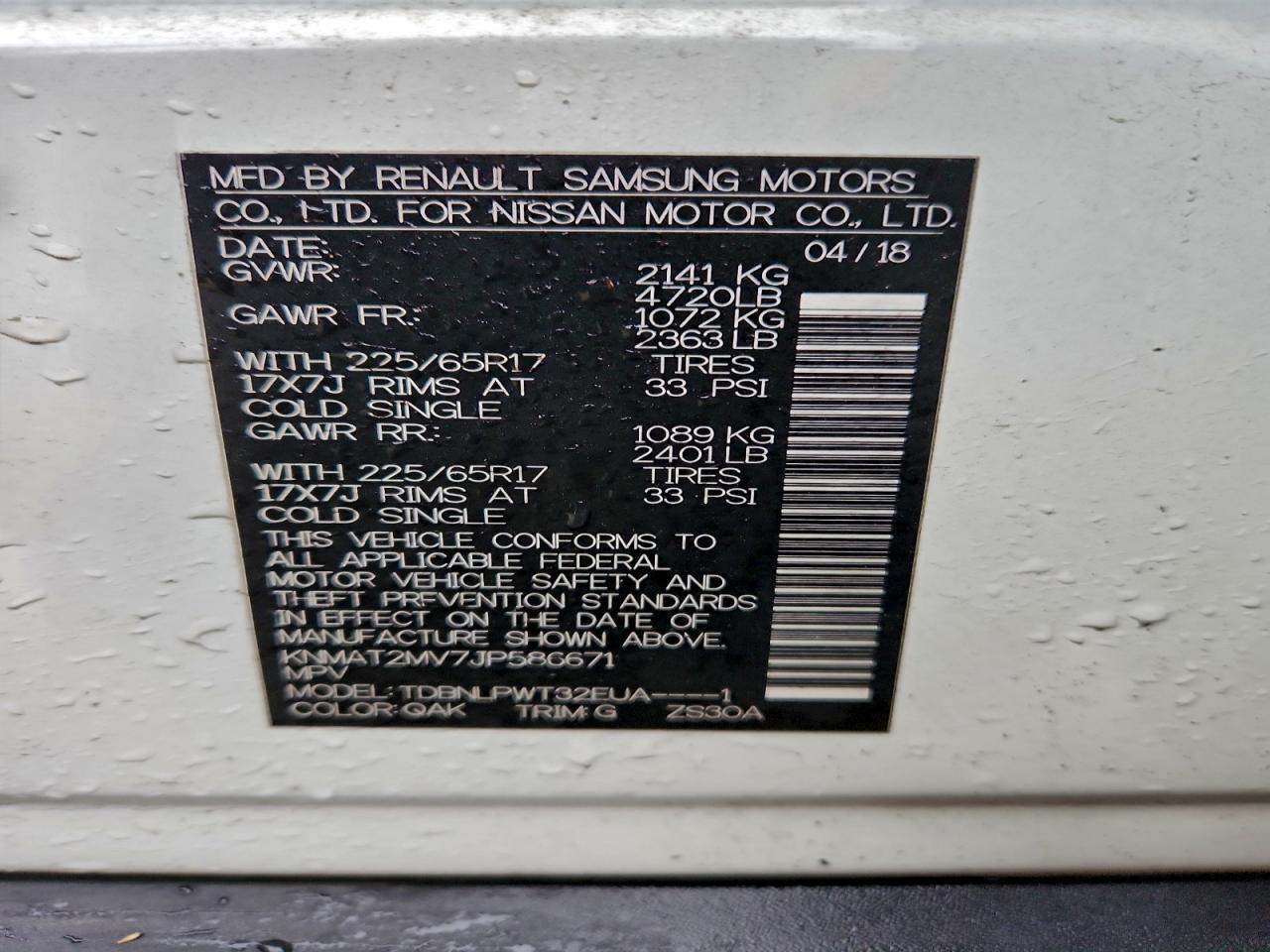 Nissan Rogue S Image 13