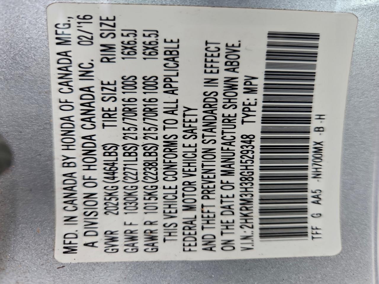 Honda Crv Lx Image 13