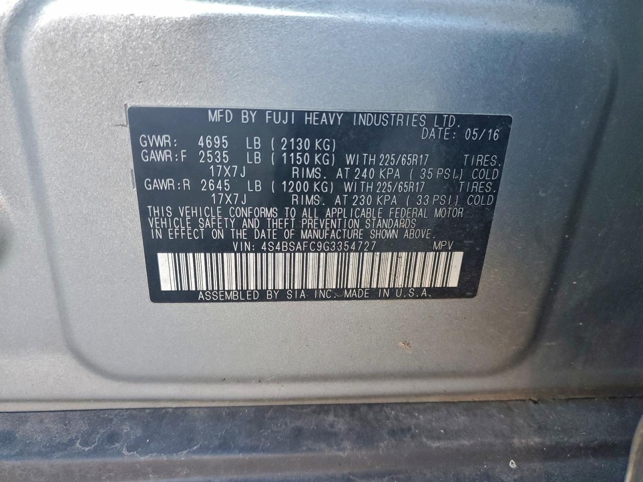 Subaru Outback 2.5i Premium Image 13